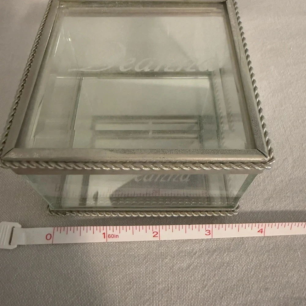 Deanna Silver Glass Jewelry Organizer